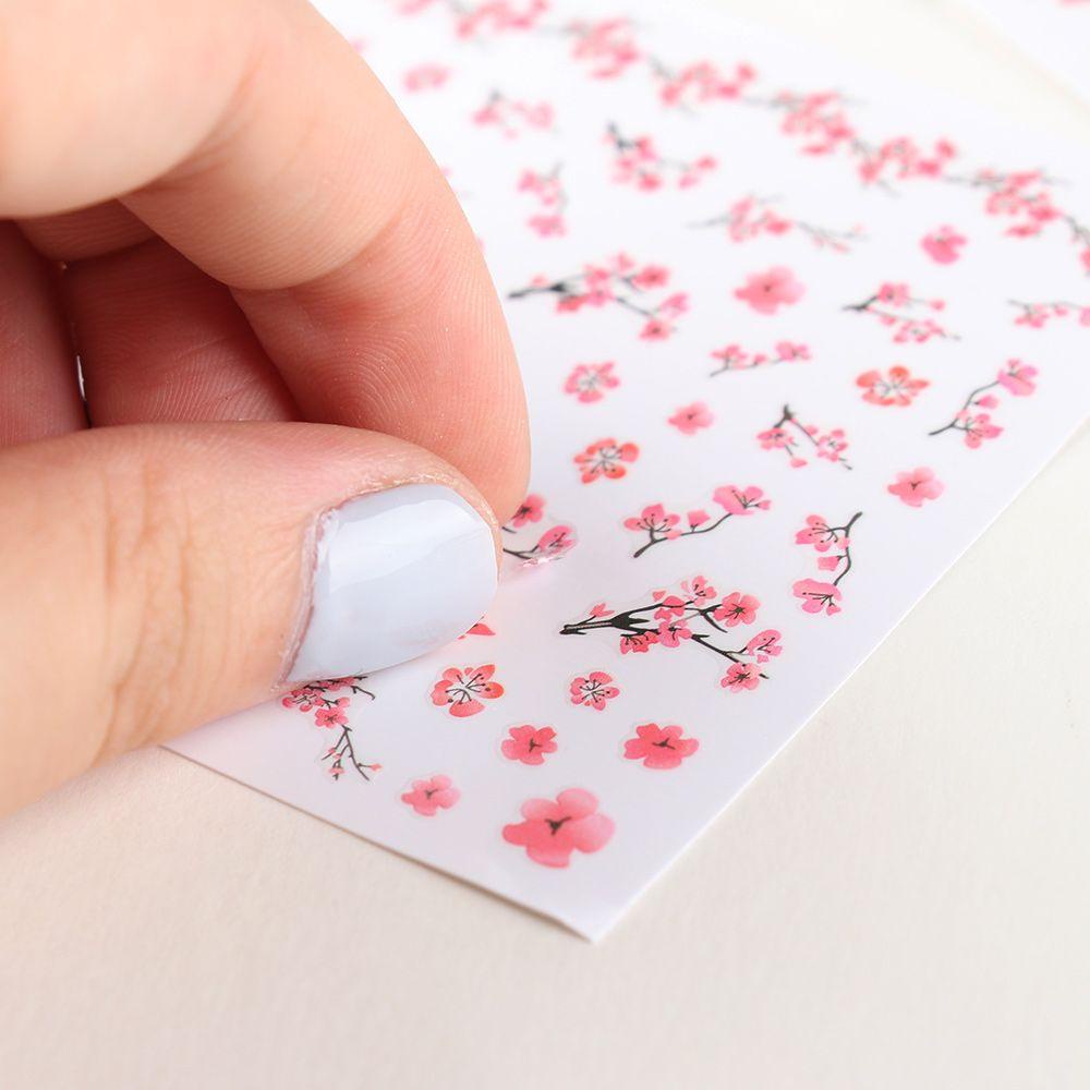 Miếng Dán Trang Trí Móng Tay Hình Hoa Đào Thời Trang Dành Cho Nữ
