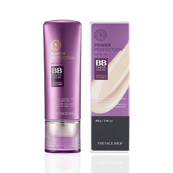 Kem nền BB tím the face shop Power Perfection BB Cream 40gr