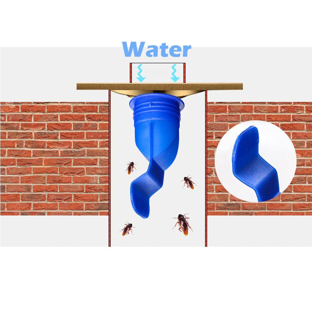YANN1 1 Bộ Ống Thoát Nước Sàn Nhà Tắm Bằng Silicone Màu Xanh Dương