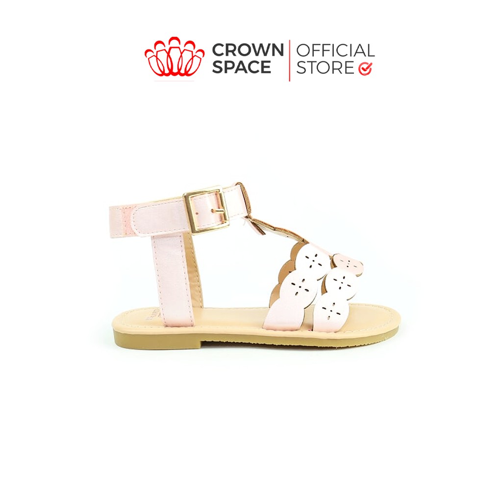 Xăng đan Bé Gái Crown Space UK CRUK7012 Sandals Đi Học Đi Chơi Trẻ em Cao Cấp Nhẹ Êm Thoáng Size 25-34/2-14 Tuổi