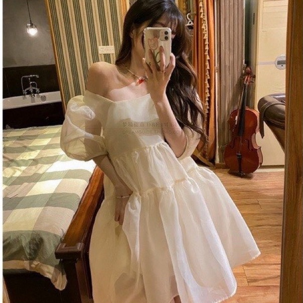 Kan Shop - Váy Babydoll Vay Bồng Đũi Tơ 2 Lớp, Đầm Công Chúa Cực Xinh | BigBuy360 - bigbuy360.vn