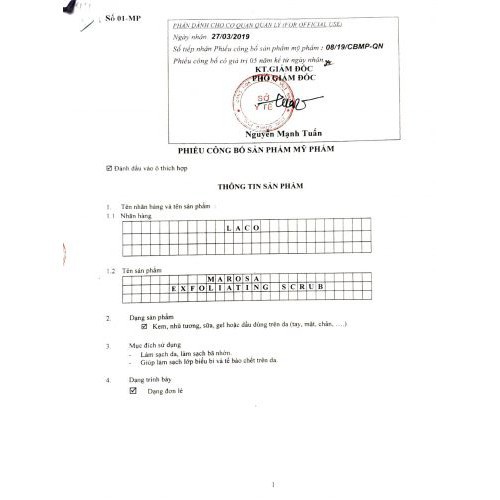 Kem Tẩy Da Chết Laco Marosa Hữu Cơ ORGANIC Thiên Nhiên An Toàn Dịu Nhẹ Dùng Được Cả Bầu Và Mẹ Sau Sinh 80gr | BigBuy360 - bigbuy360.vn