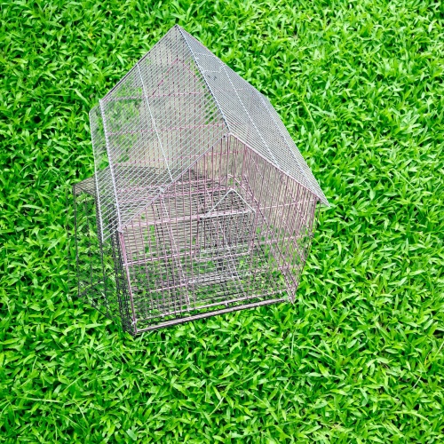 Lồng nuôi gà tre sơn tĩnh điện, nhiều màu sắc, khoảng cách nan 1.5cm lồng 45cm x50cm x50cm