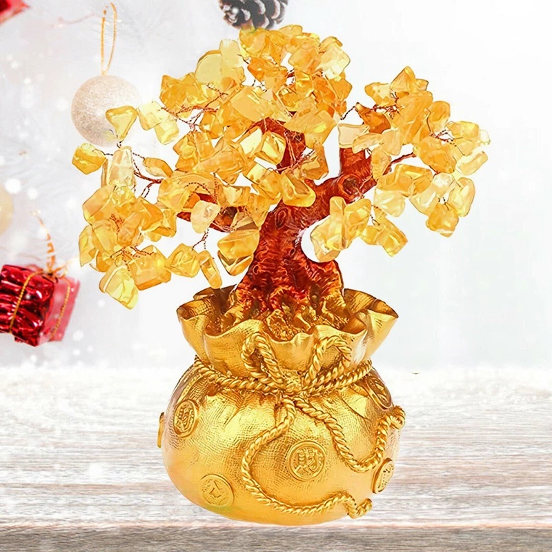 Cây cầu tài lộc màu vàng sáng tạo trang trí nội thất / phòng ngủ