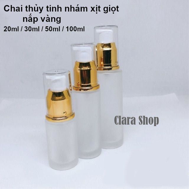 Chai thủy tinh nhám xịt giọt | 20ml/30ml/50ml/100ml