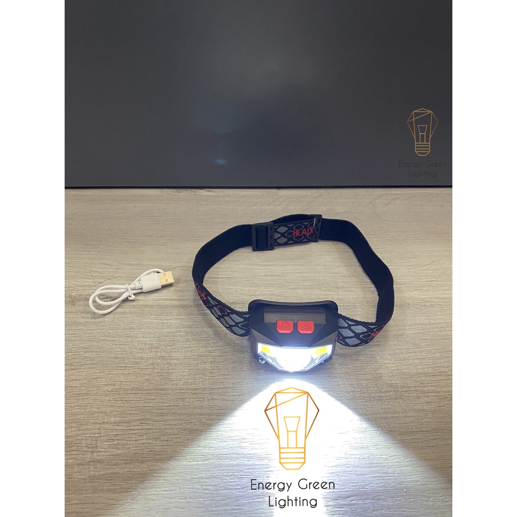 Đèn Pha Đội Đầu Cảm Ứng Energy Green Lighting TG-T069 - LED Siêu Sáng - Có video thực tế