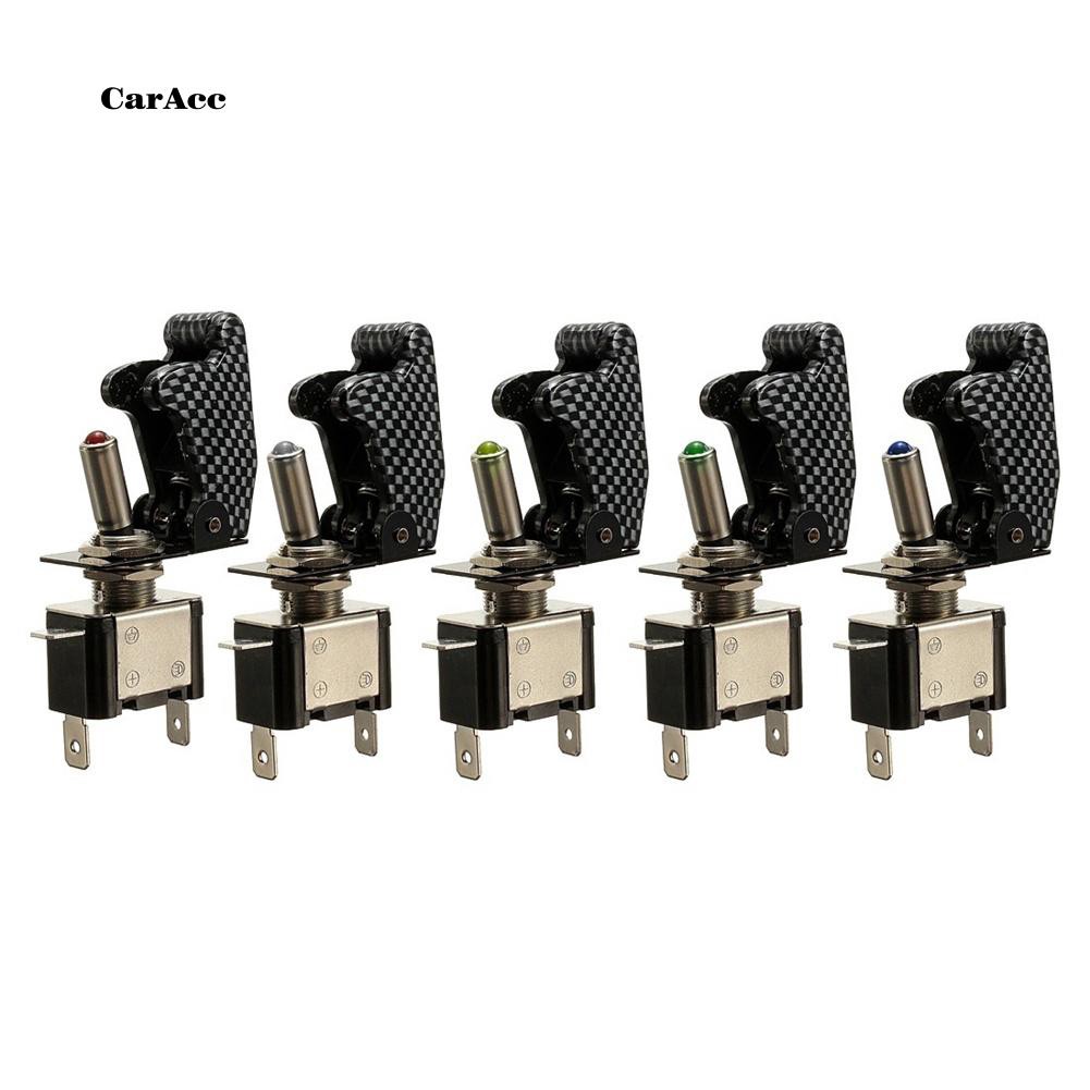 Công Tắc On / Off Đèn LED SPST 12V 20A Có Vỏ Bọc Cho Xe Hơi