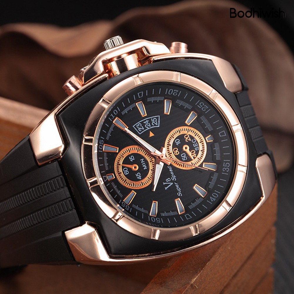 Đồng Hồ Đeo Tay Dây Silicon Thời Trang Cho Nam Hiệu Bodhiwish V6