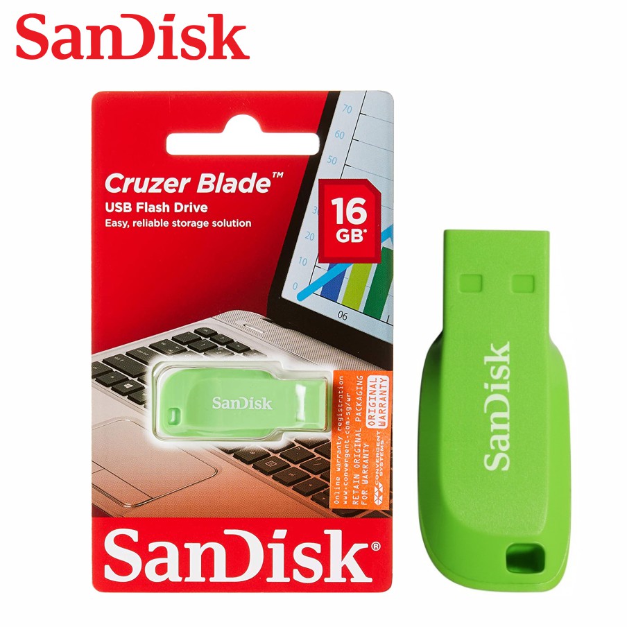 USB SanDisk Cruzer Blade CZ50 16GB USB 2.0 - SDCZ50C-016G-B35BE - Hàng Phân Phối Chính Hãng