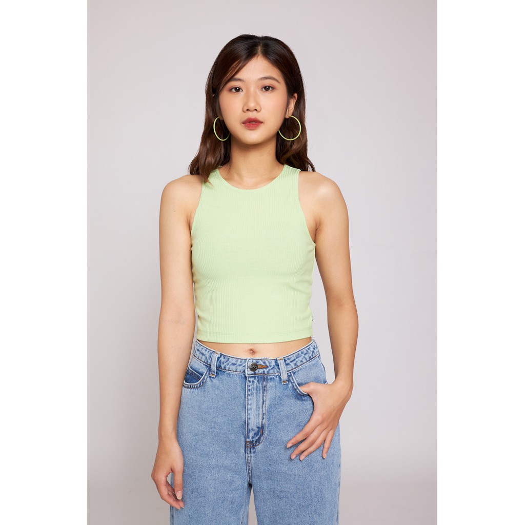 Áo Ba Lỗ Croptop Nữ BOO 100%Cotton Dáng Ôm Nhiều Màu Trendy Cá Tính