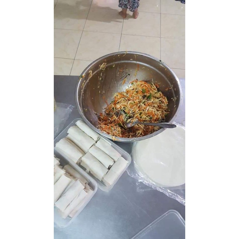 Combo 10 cuốn Chả Giò Chưa Chiên Chay/Mặn