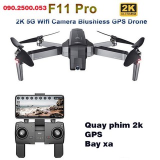 Flycam SJRC F11 PRO bản nâng cấp - Camera 2K - Bay 25 Phút - 2 GPS - K - f11 pro