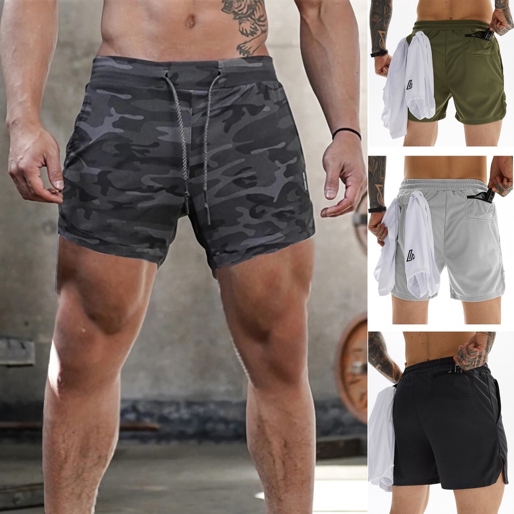 Quần đùi thể thao thấm hút mồ hôi nhanh dành cho nam