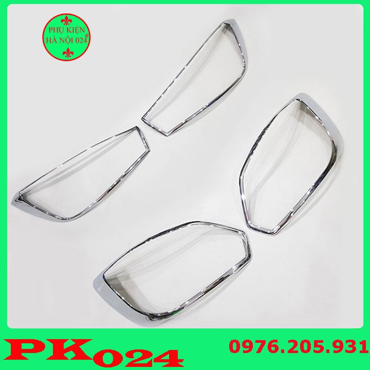 [Kia Soluto] Ốp Viền Đèn Pha, Hậu Mạ Crom Cho Xe - Kia Soluto