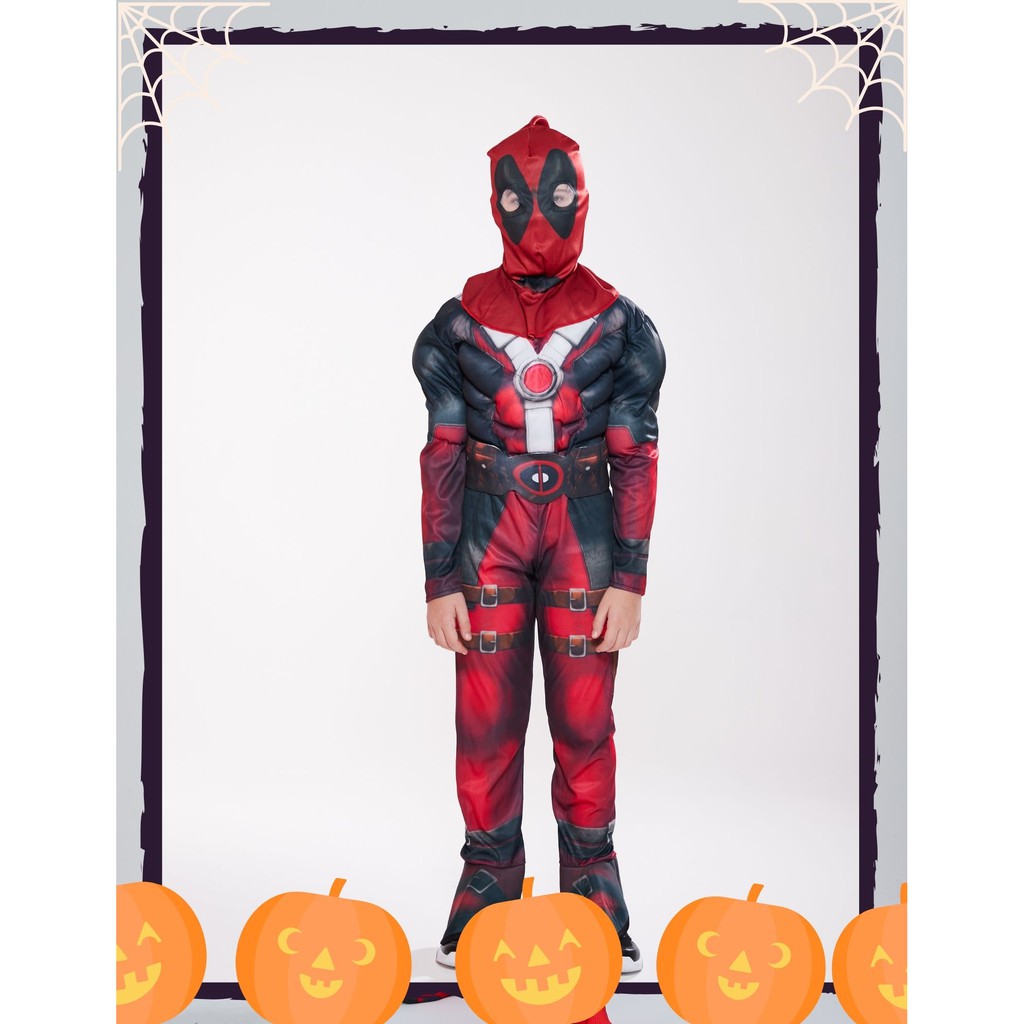 Trang phục hoá trang cho bé bộ hoá trang Deadpool - Người Nhện 3