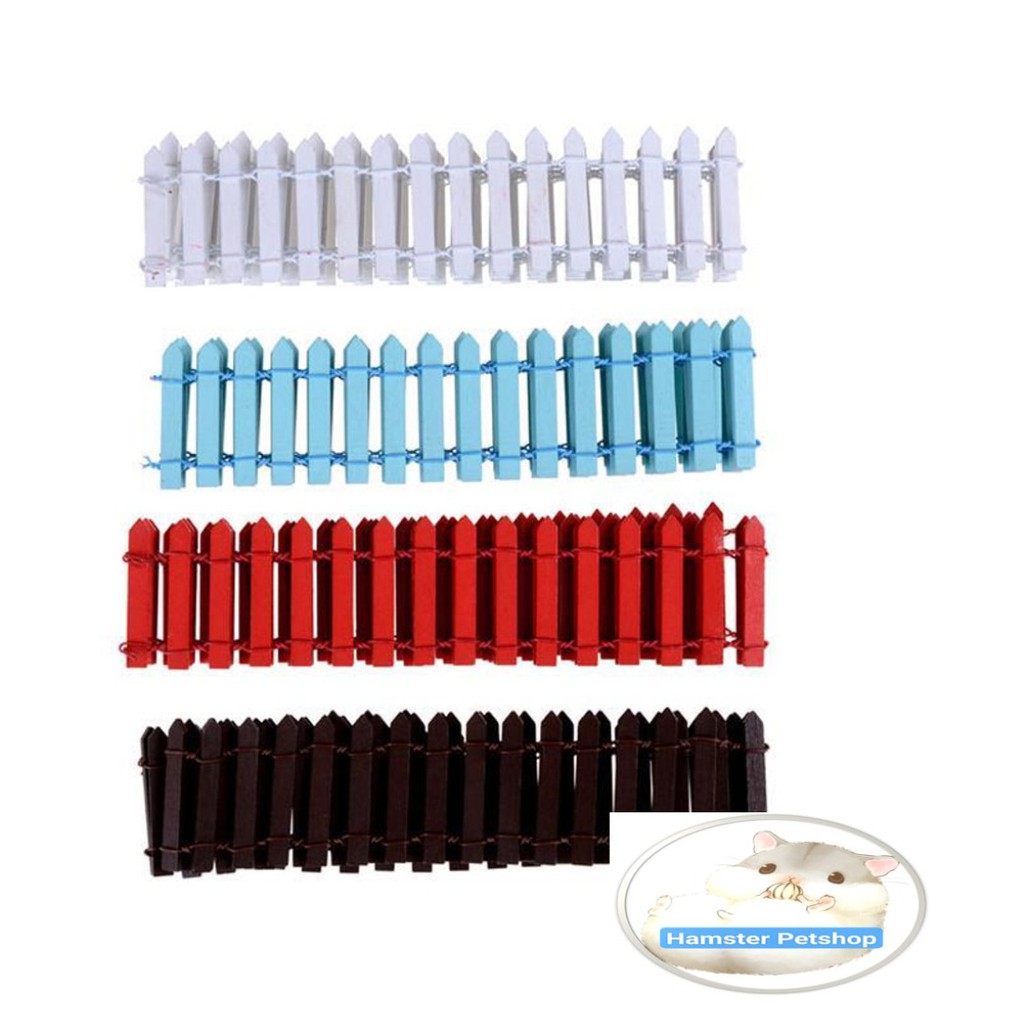 Hàng rào gỗ uốn trang trí lồng Hamster 5x90cm