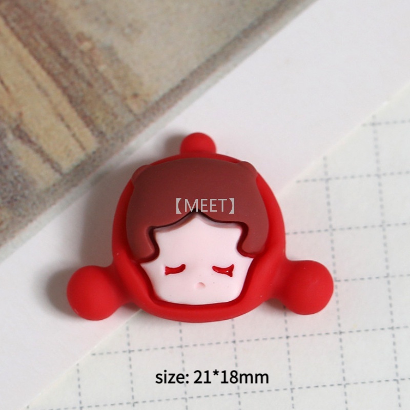 1 Túi Vật Liệu Resin Tự Làm Trang Sức Thủ Công Hình Cô Gái Hoạt Hình DIY