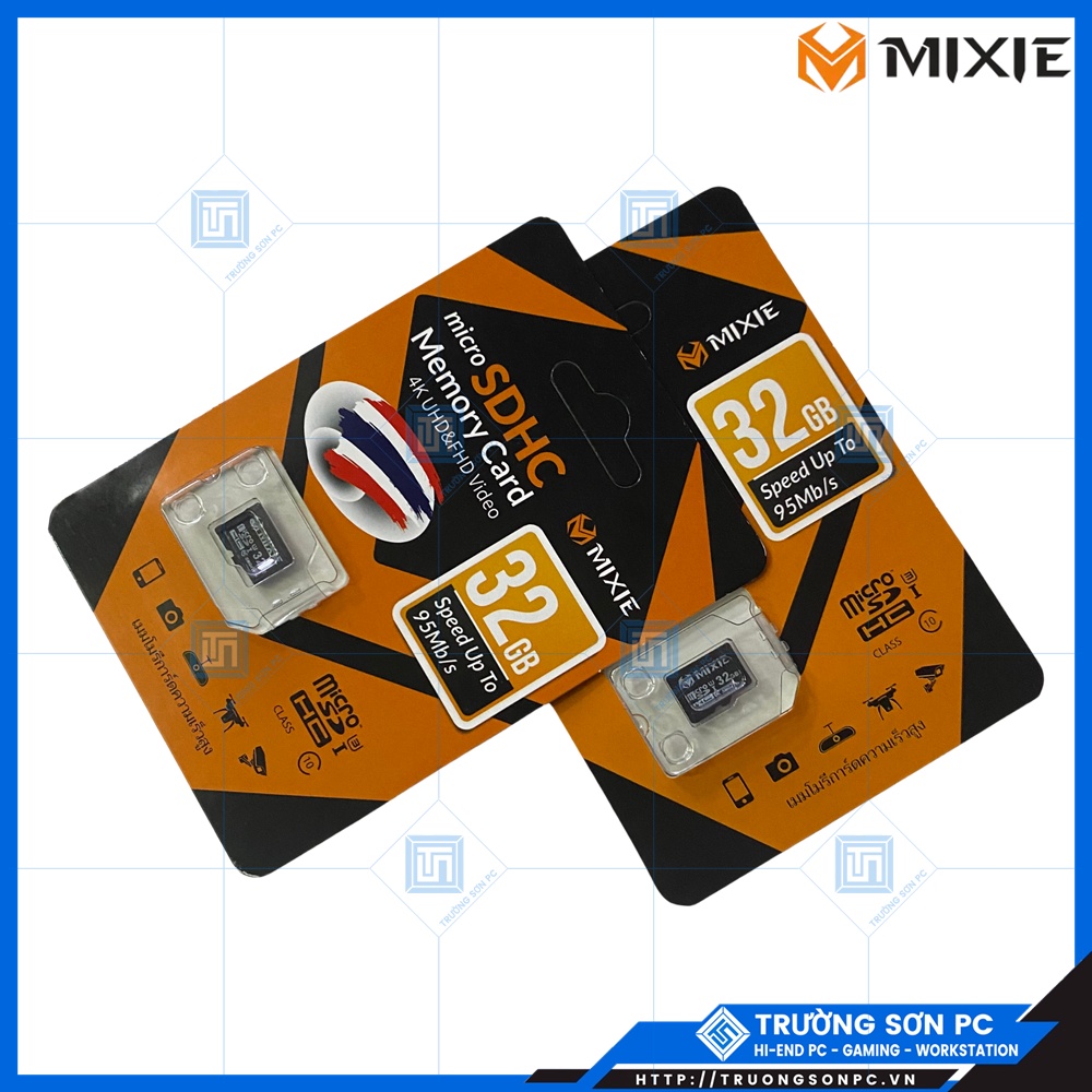 Thẻ Nhớ MIXIE 32GB Strontium Micro SDHC Memory Card 4K UHD&amp;FHD Video Class 10 | Speed Up To 95Mb/s