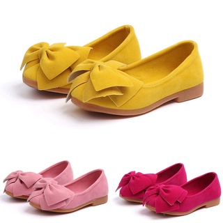 Giày búp bê đế mềm đính nơ xinh xắn Size 21-36 cho bé gái
