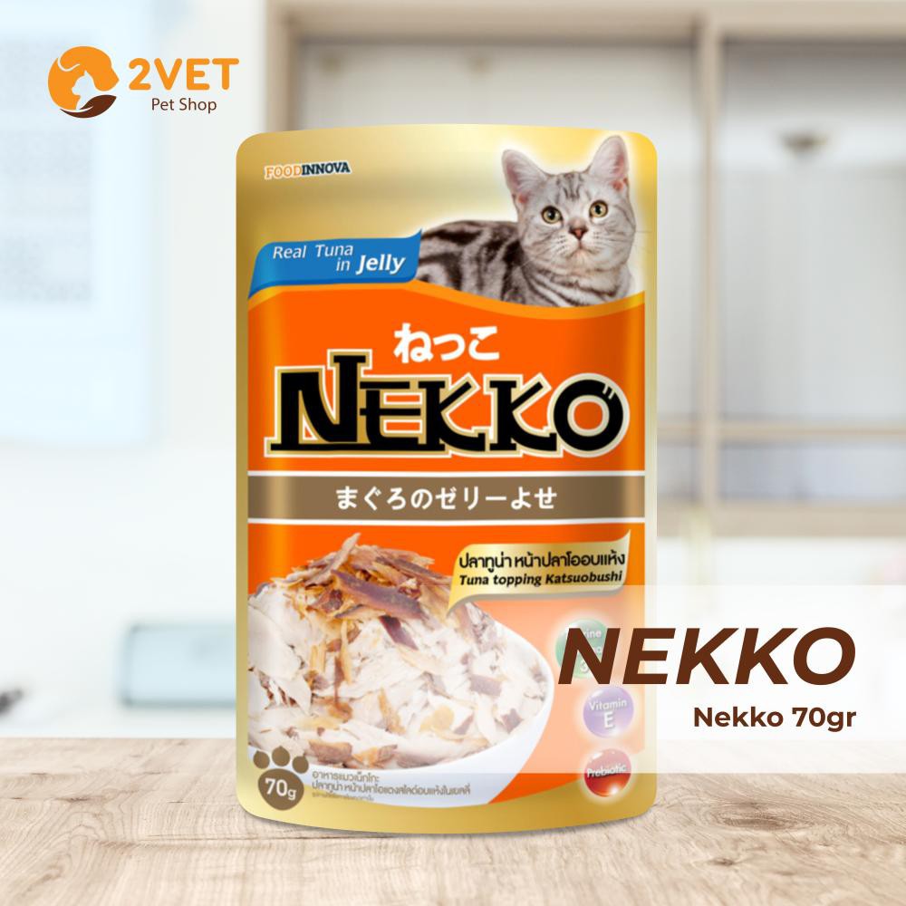 Pate Cho Mèo - Pate NEKKO KITTEN -Thực Phẩm Dành Cho Những Chú Mèo - Giàu Dinh Dưỡng - Gói 70G