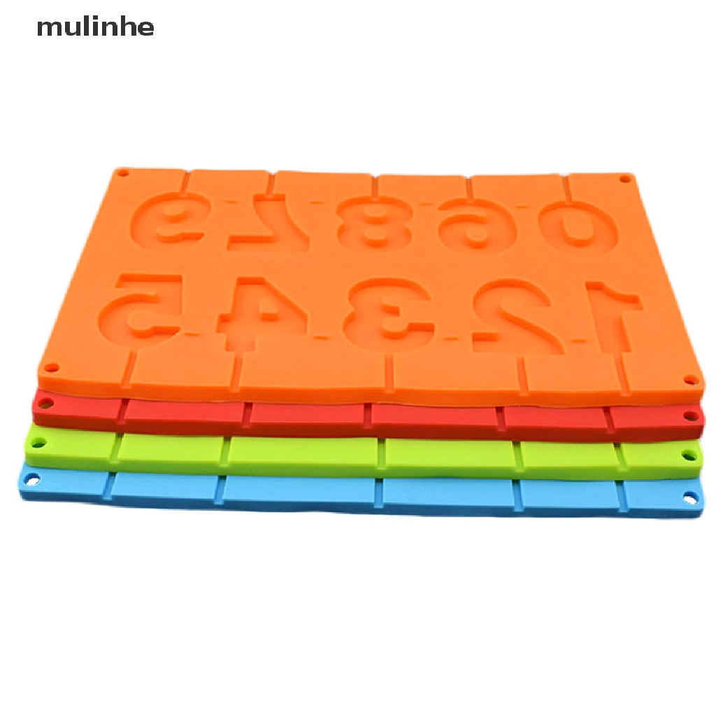 Khuôn làm bánh/kẹo bằng silicon số 0-9 3D trang trí tiện dụng