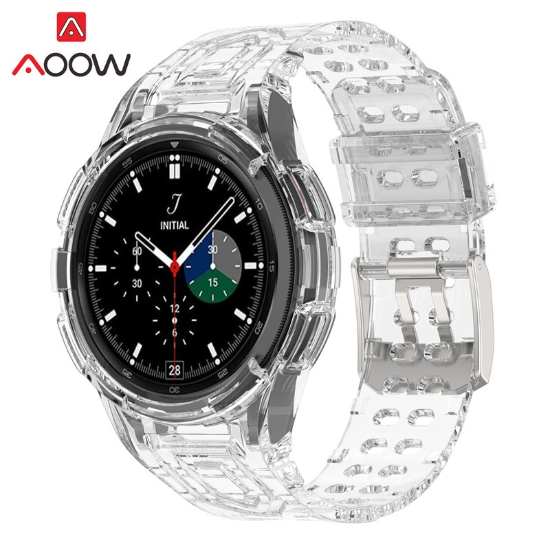 Dây Đeo TPU Trong Suốt Bảo Vệ Cho Đồng Hồ Thông Minh Samsung Galaxy Watch4 40mm 44mm Watch 4 Classic 46mm