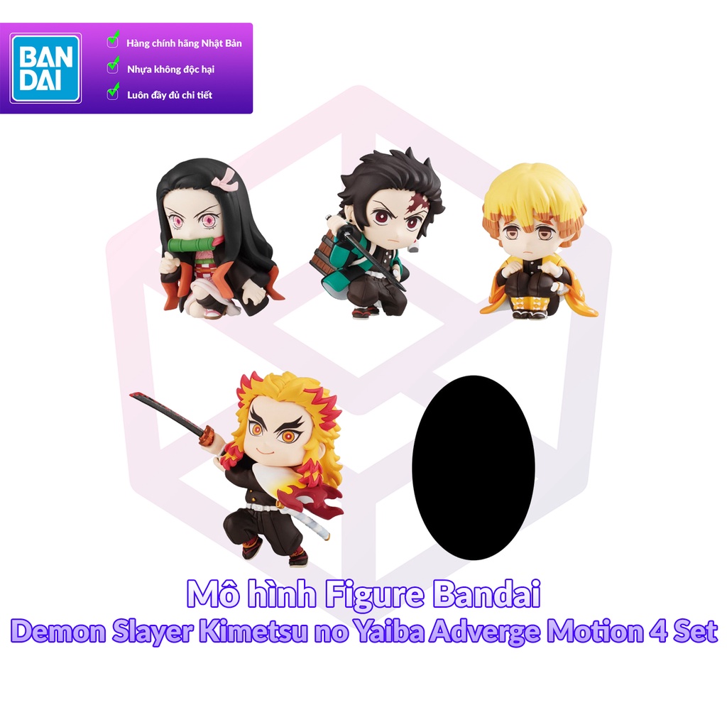 Mô hình Figure Bandai Demon Slayer Kimetsu no Yaiba Adverge Motion 4 Set [FCH]