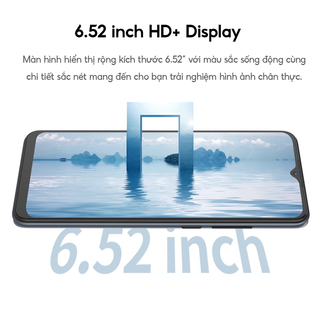 Điện thoại ZTE Blade A52 4GB l 64GB, Pin 5000mAh, Màn hình 6.52", Camera AI Triple - Chính hãng