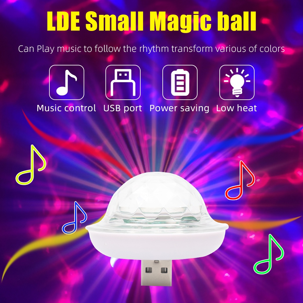 Quả cầu ma thuật có cổng USB 4*5CM nhiều màu sắc dùng cho các bữa tiệc