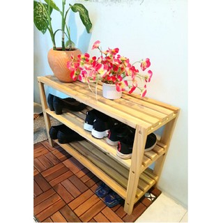 Kệ để giày gỗ đa năng 3 tầng 80 cm