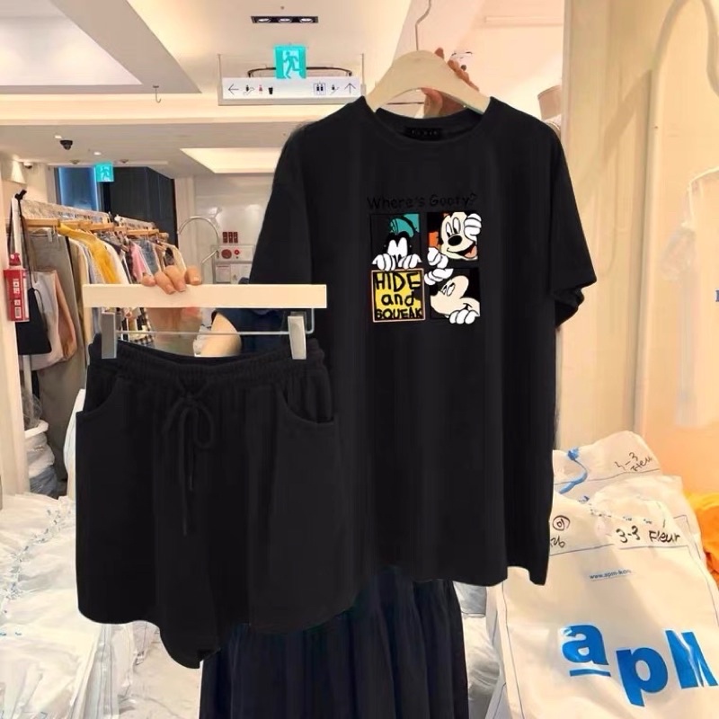 Bộ quần áo thể thao nữ Mickey phong cách Hàn Quốc