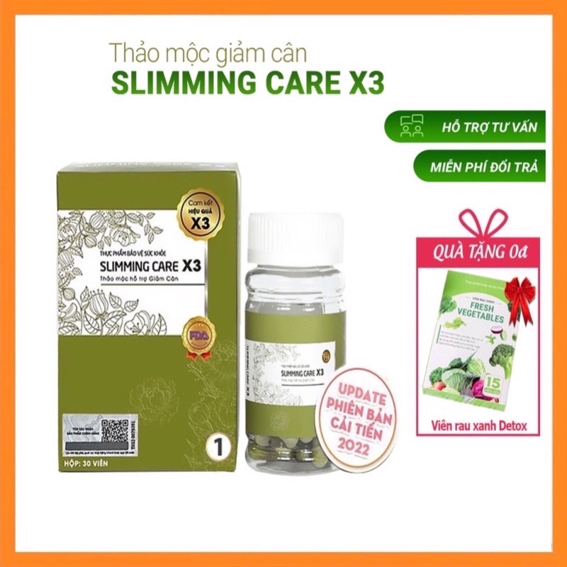 [ CHÍNH HÃNG ] THẢO MỘC GIẢM CÂN SLIMMING CARE X3