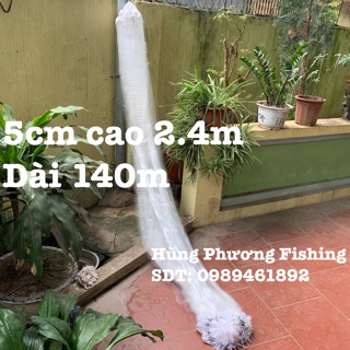 Lưới đánh bắt cá 3 màng 5cm cao 2,4m dài 140m