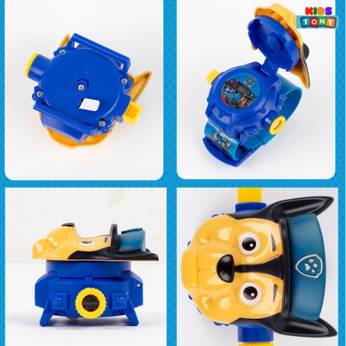 Đồng hồ chiếu hình 3d hoạt hình siêu nhân siêu ngầu, đồ chơi chiếu hình vui nhộn cho bé Tony kids