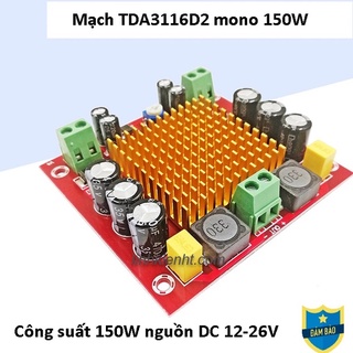 XH-M544 Mạch khuếch đại kỹ thuật số chip tpa3116d2 tpa3116 Mono 150W 12-26V