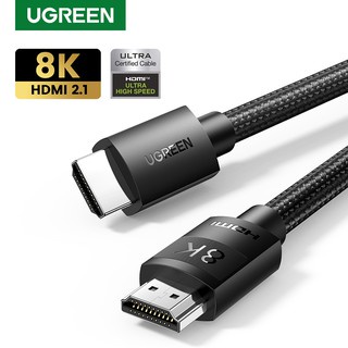 Cáp HDMI 0.5M Ugreen 40493 HD150 ( HDMI 2.1 4K@120Hz x 8K@60Hz eARC HDR 48Gbps) Chính Hãng