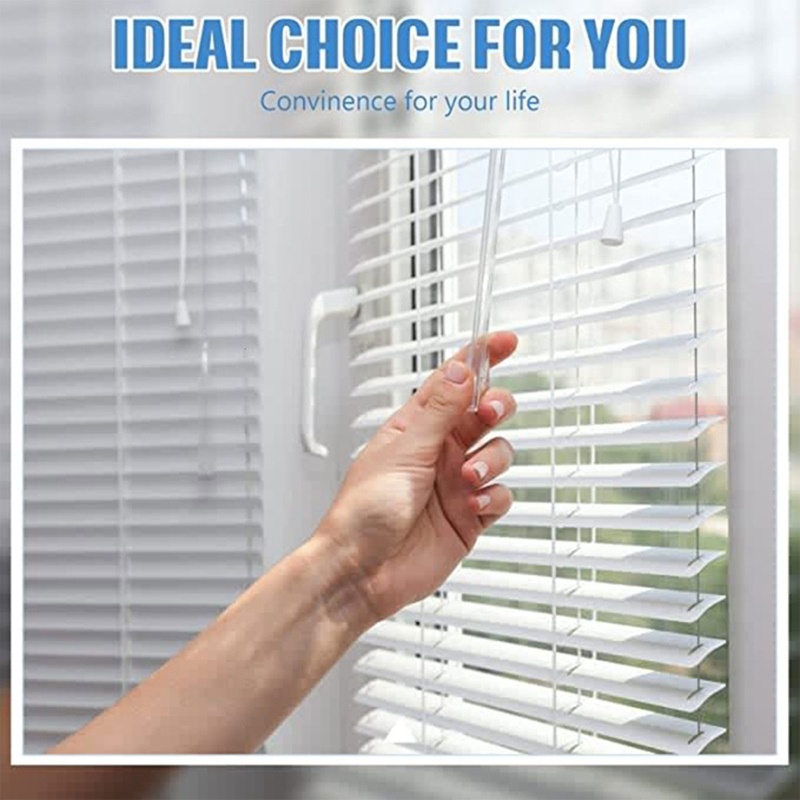 Bộ Thanh Kéo Rèm Cửa Trong Suốt Kèm Đầu Thay Thế Tiện Dụng