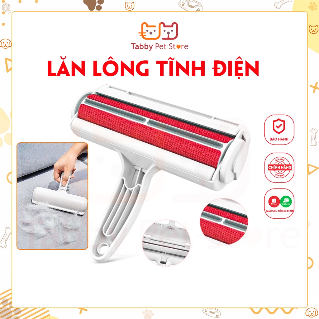 Cây lăn lông tĩnh điện cho mèo chó thú cưng, bụi quần áo, Ga guoiowfng, Sofa chính hãng Tabby Pet Store