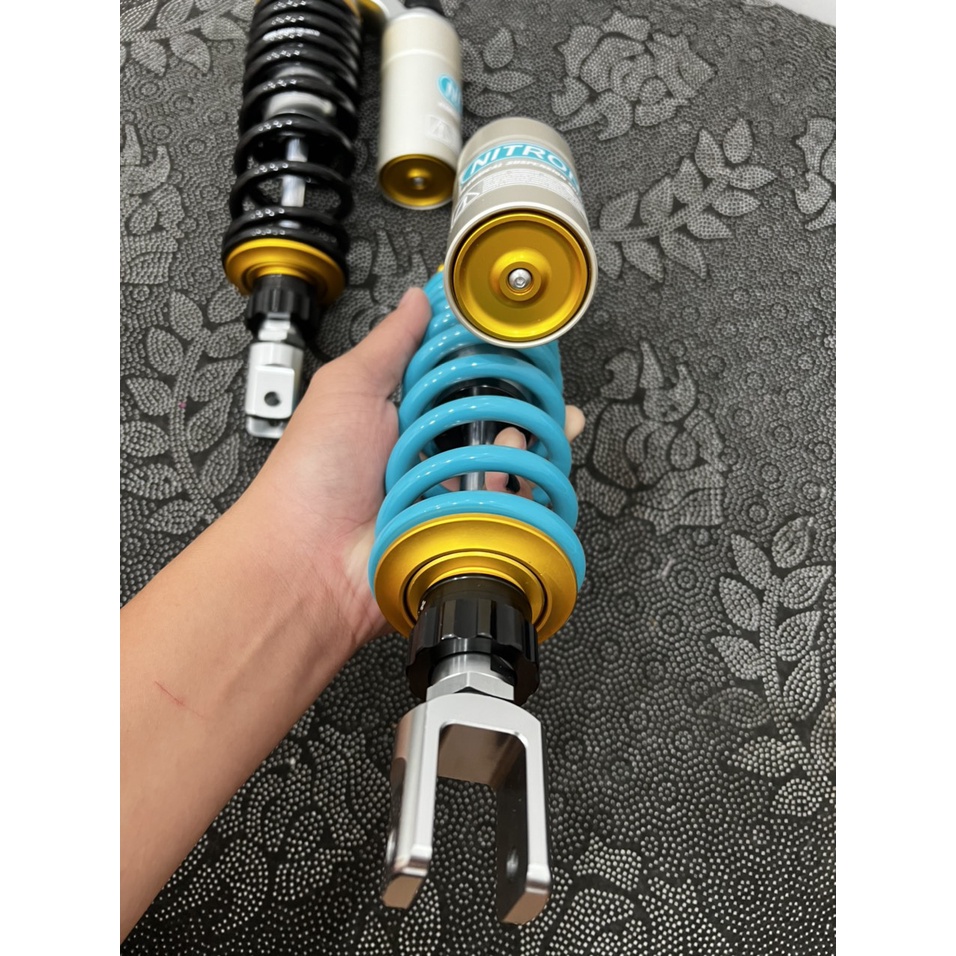 SIÊU PHẨM Phuộc NITRON_Phuộc Sau xe VARIO CLICK CÓ TĂNG CHỈNH 2 Màu như hình Lên Xe Bao Chất Độ Nhúng Êm Ái Đàn Hồi Tốt