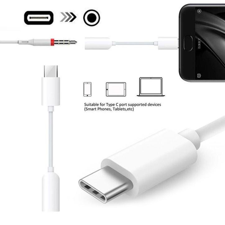 Cáp chuyển đổi và jack chuyển tai nghe type c sang 3.5mm chính hãng