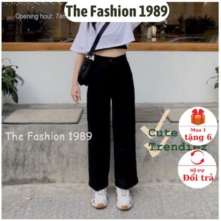 Quần cullotes, quần ống rộng suông dài nữ 🌼 - quần ống rộng suông nữ cạp cao