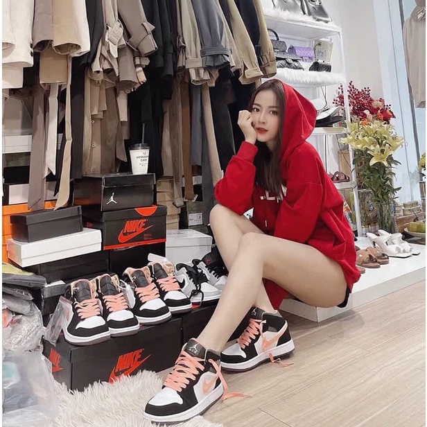 Áo Hoodie nỉ nữ bông siêu dày form rộng uisex [ ND002 ]