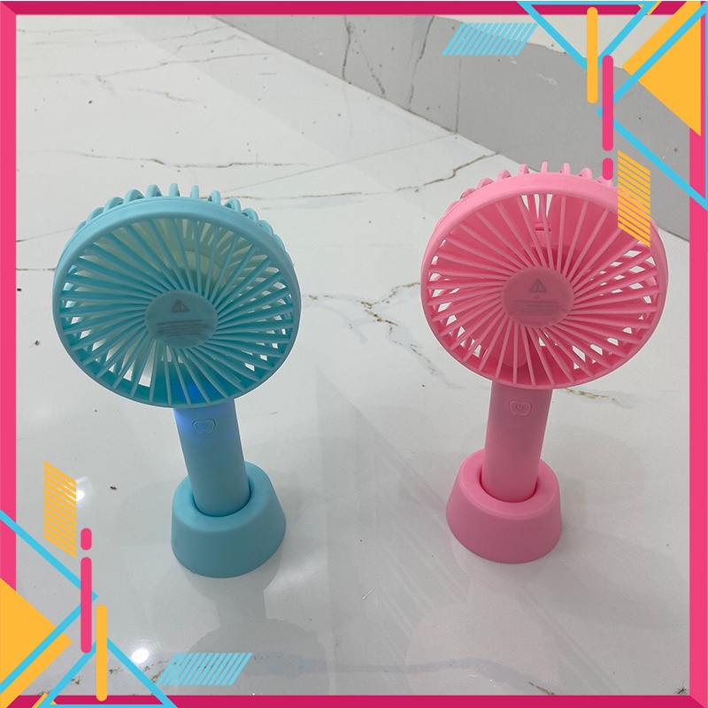 Quạt tích điện cầm tay Mini tặng kèm sạc + pin