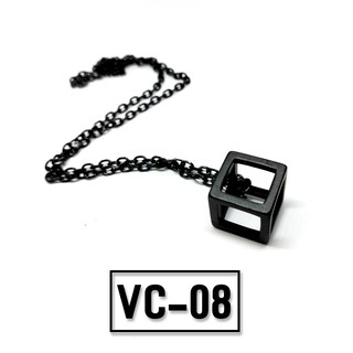Vòng cổ TITAN khối lập phương đen - Mẫu VC-08 - SUN ACCESSORIES
