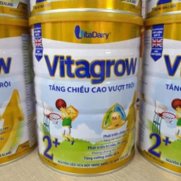 Sữa VitaGrow 2+ 900g Tăng Chiều Cao (trẻ 2 tuổi trở lên) Date 2023