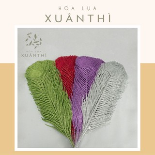 Đuôi công nhũ trang trí decor nhiều màu size đại 50x15cm - Hoa kim tuyến giá sỉ - hoa lụa Xuân Thì - KT16
