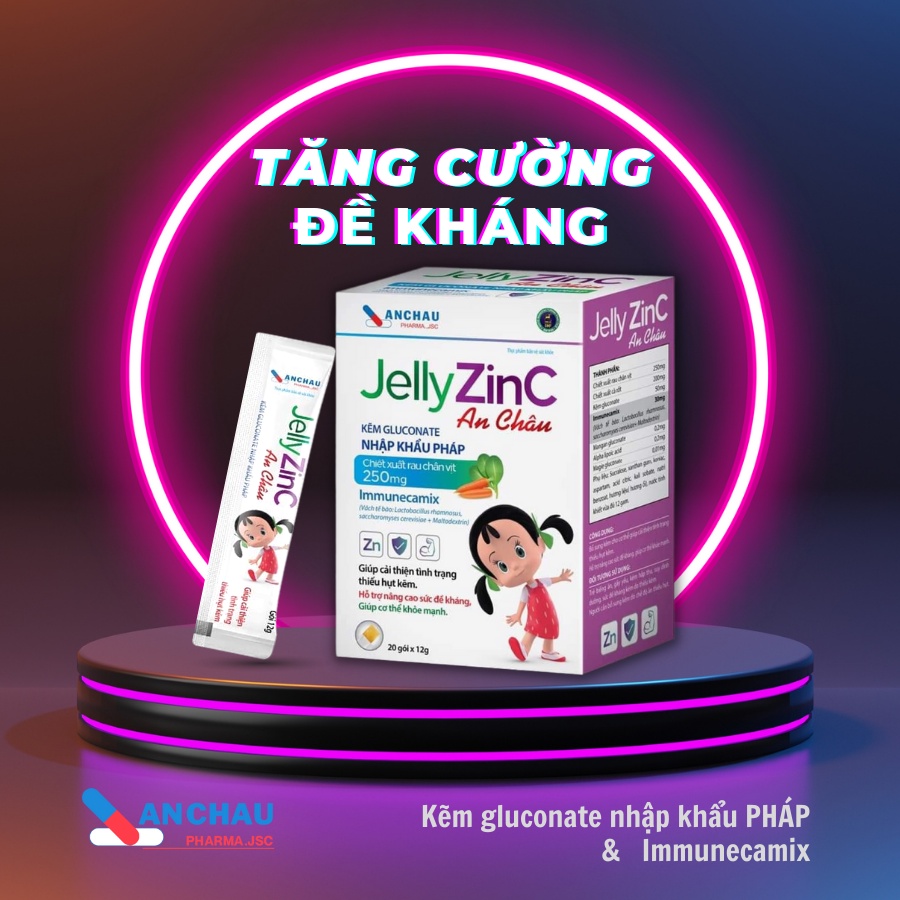 Thạch dinh dưỡng Kẽm, Canxi, Yến sào ăn ngủ ngon, mát gan giải độc cho trẻ - Gói lẻ 12g