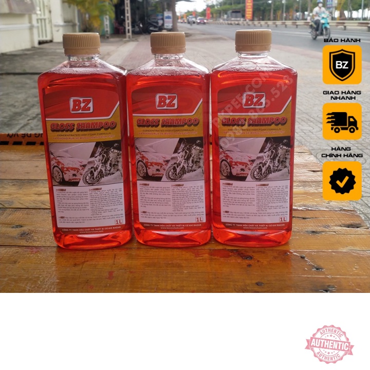 (Hỏa tốc) Xà Bông Nước Rửa Xe Bóng Loáng Đậm Đặc BZ GLOSS SHAMPOO CONCENTRATE 1 Lít