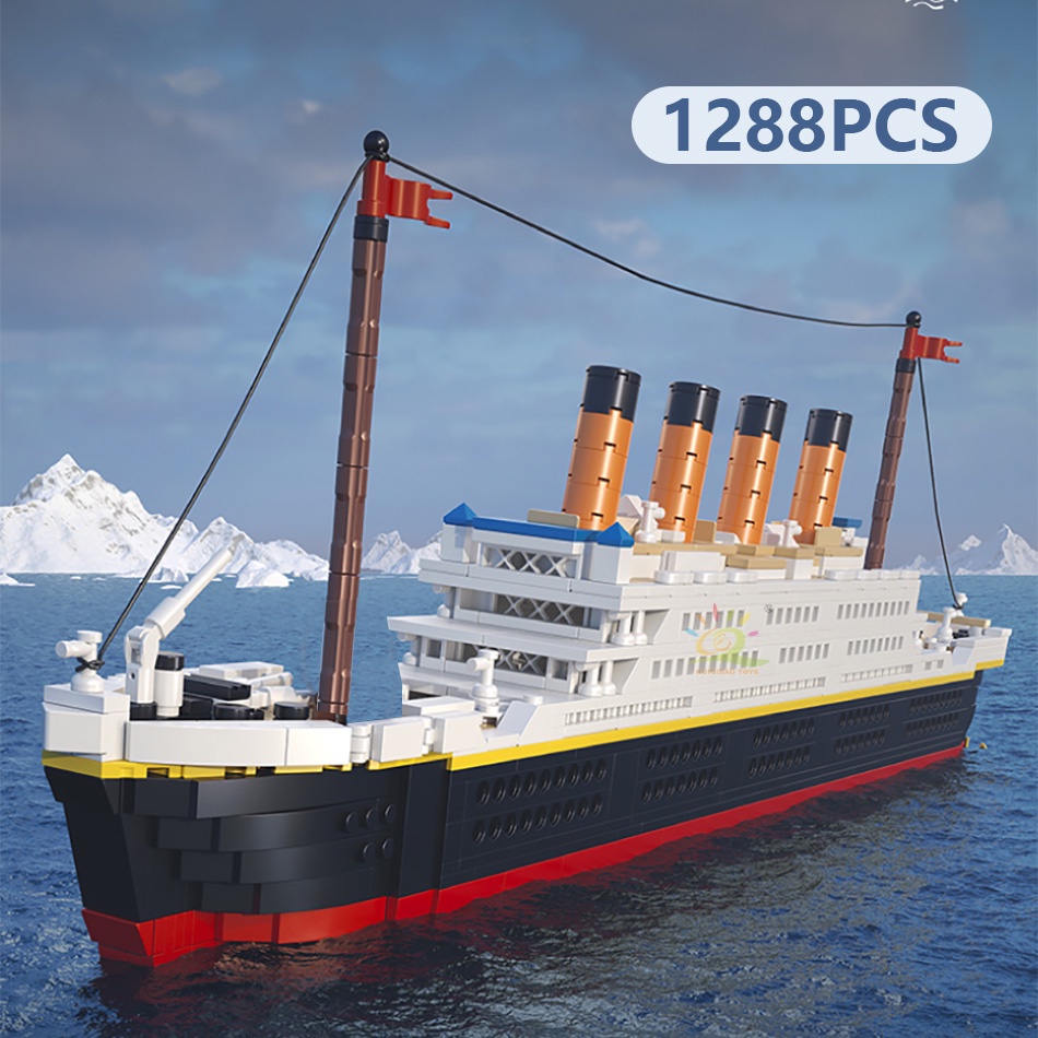 1288CÁI  Đồ chơi lắp ráp Titanic mô hình tàu bộ đồ chơi lắp ráp