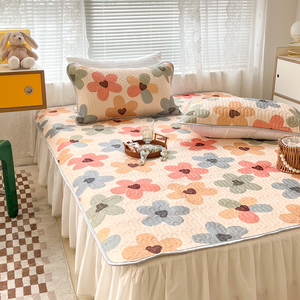 Chiếu điều hòa cao su non 9D M2T BEDDING Luxury vải lụa Tencel mềm mát - Mark Hoa sắc màu